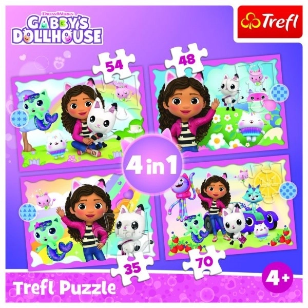 Puzzle 4v1 kocourkův domek Gabi 4+
