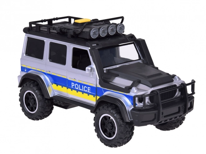 Terénní policejní auto se světly a zvuky