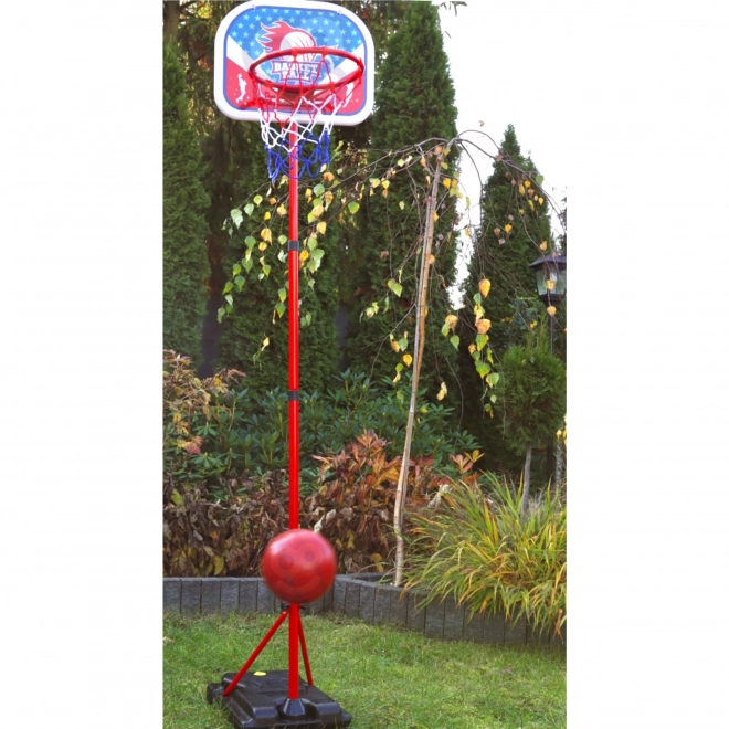 Sada na basketbal WOOPIE se stojanem a míčem