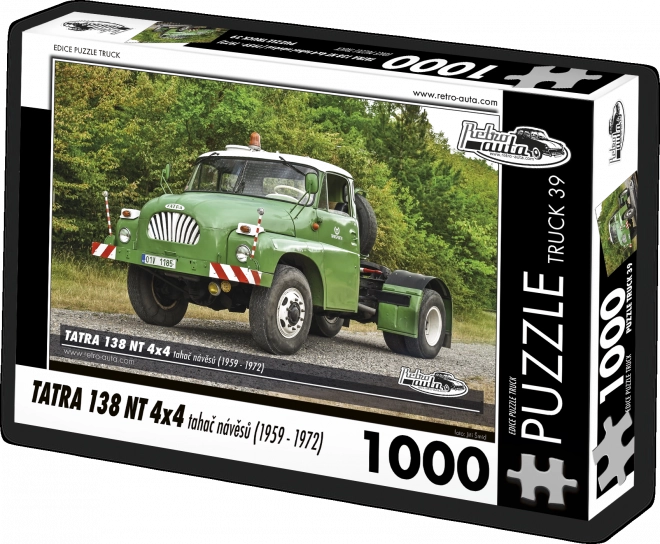 RETRO-AUTA Puzzle TRUCK č.39 Tatra 138 NT 4x4 tahač návěsů (1959 - 1972) 1000 dílků