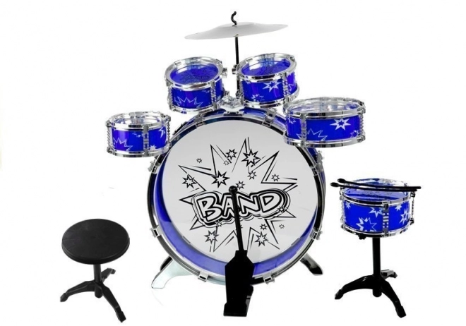 Velké bicí 6 bubnů + činel + pedál Blue