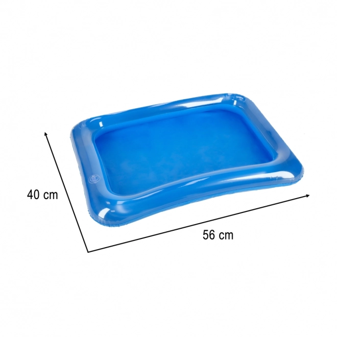 Kinetický písek béžový 1 kg s formičkami – Modrý