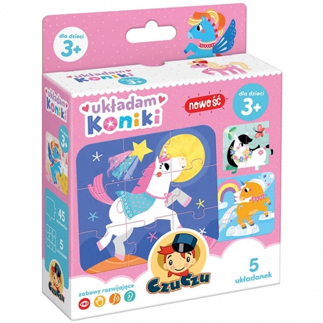 Puzzle Układám Koníky