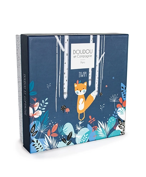 Doudou Dárková sada Tiwipi - plyšová liška usínáček 23 cm