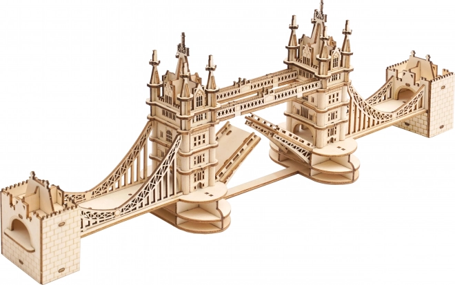 RoboTime dřevěné 3D puzzle most Tower Bridge svítící