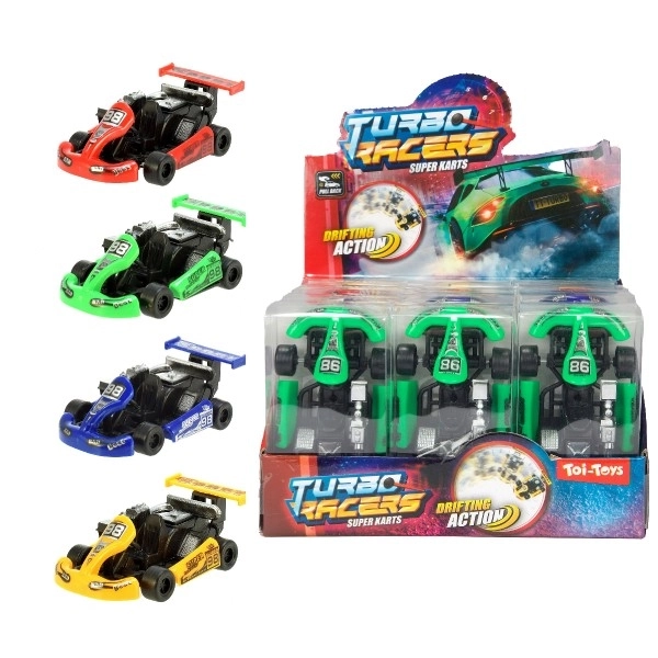 Plastová motokára 9cm - různé barvy