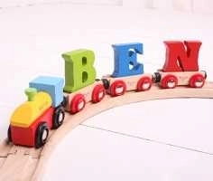 Bigjigs Rail Vagónek dřevěné vláčkodráhy - Písmeno R