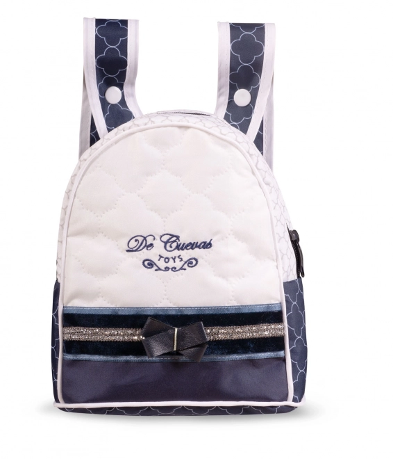DeCuevas 80337 Skládací kočárek pro dvojčata panenky 3 v 1 s batůžkem TOP Collection 2020 - 81 cm