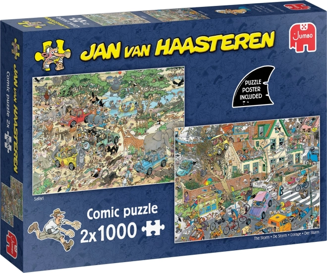 Jumbo puzzle Veselý svět Safari a Bouře