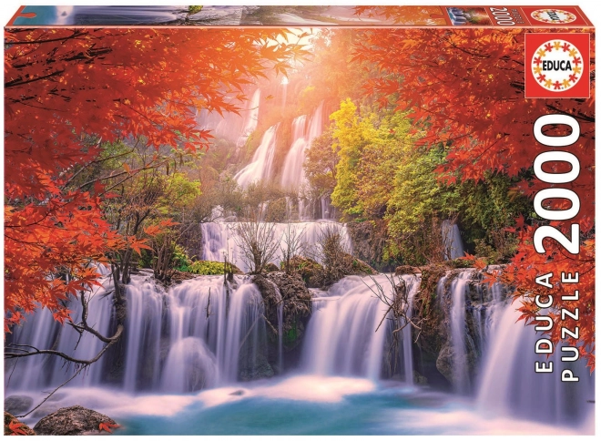 Puzzle 2000 prvků Vodopád v Thajsku