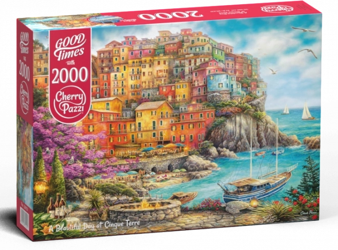 Puzzle Krásný den v Cinque Terre 2000 dílků