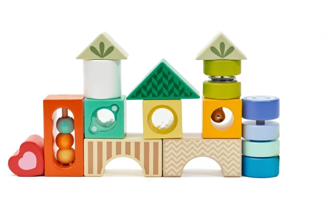 Dřevěné smyslové kostky Classic World Montessori