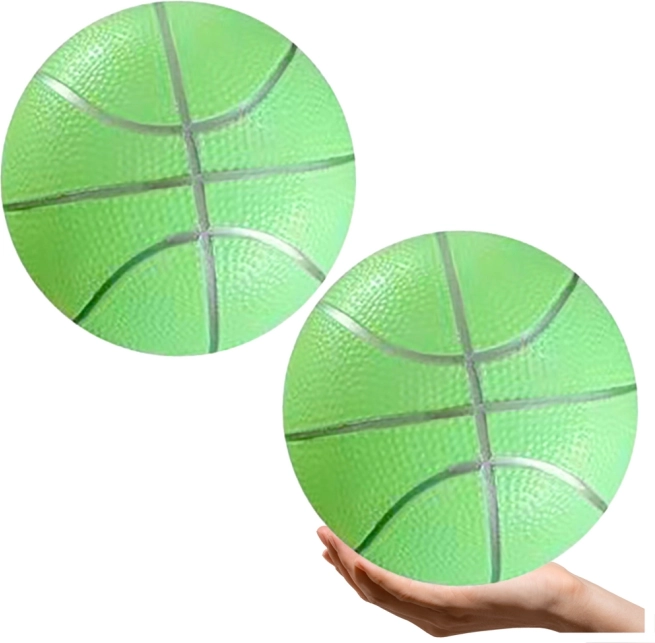 Pastelově zelený gumový plážový míč 20 cm