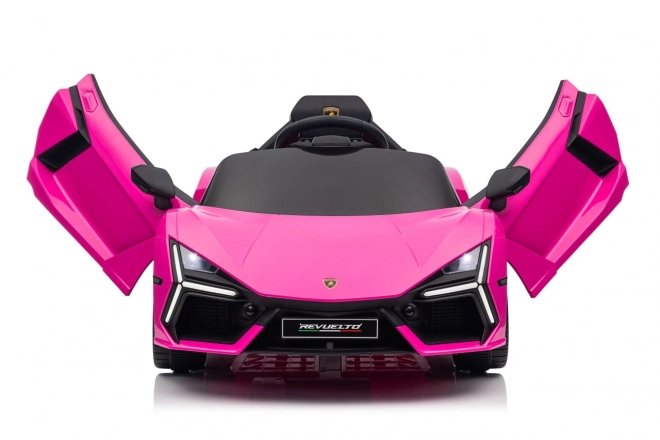 Růžový Lamborghini Revuelto pro děti