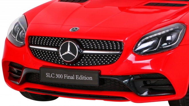 Mercedes Benz SLC300 Dětské auto na baterie Červené + zvuky MP3 Světla + dálkové ovládání + pomalý start