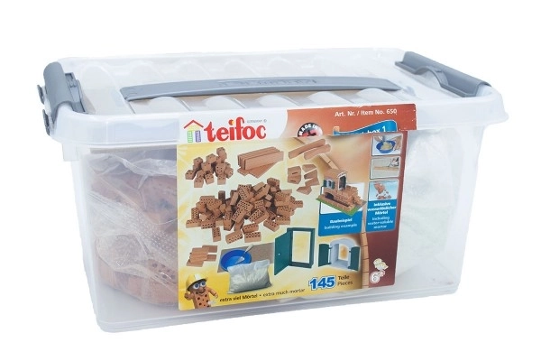 Stavebnice Teifoc Kreativ box I  145ks v plastovém boxu 30x20x15cm
