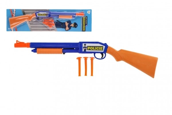 Plastová pistole na přísavky 48 cm se třemi náboji