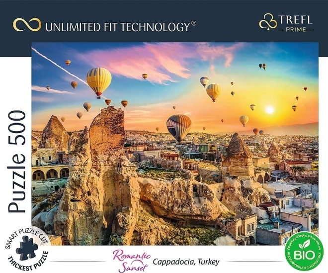TREFL Puzzle UFT Romantic Sunset: Kappadokie, Turecko 500 dílků
