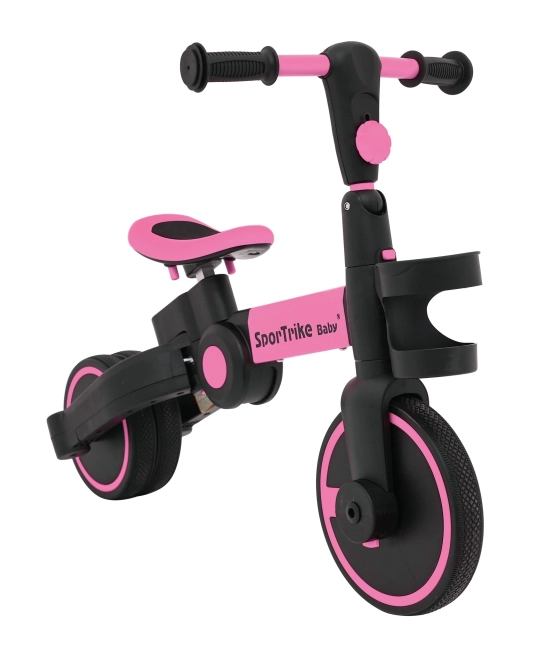 Dětské odrážedlo Happy Bike 3v1 – Růžové