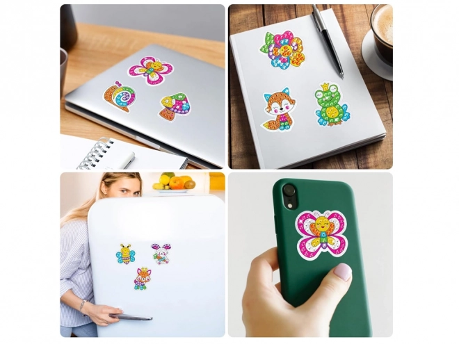 Diamantový kreativní set s nálepkami Zvířátka