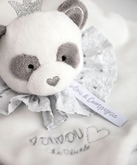 Dárková sada - plyšový muchláček panda