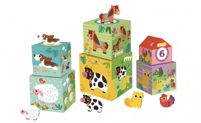 Kostky se zvířátky Farma od 2Kids Toys