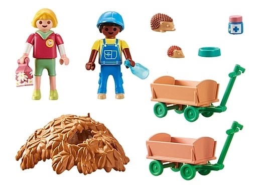 Set figurek Playmobil My Life Péče o ježky