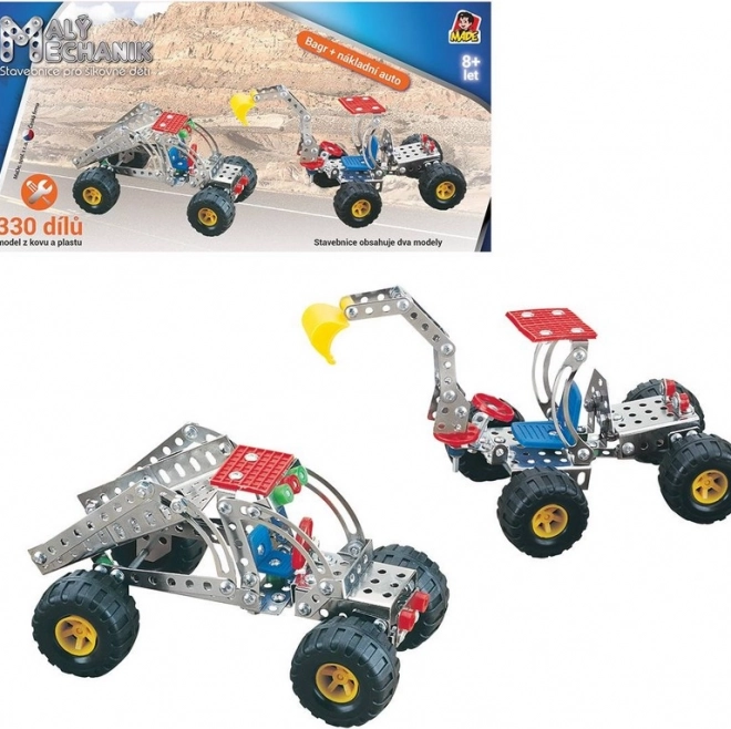 Malý mechanik 2 vozidla stavebnice