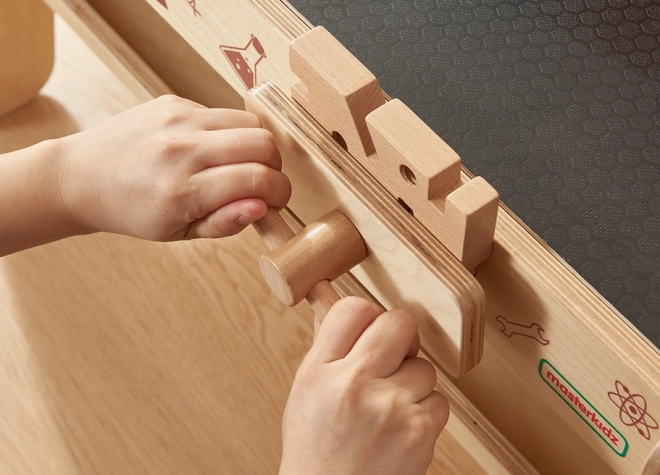 Dřevěná dílna XXL Montessori STEM s nástroji