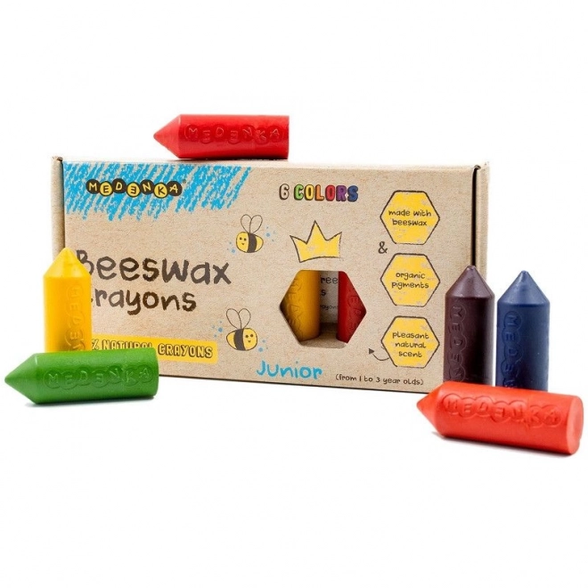 Ekologické voskové pastelky Junior 6 ks