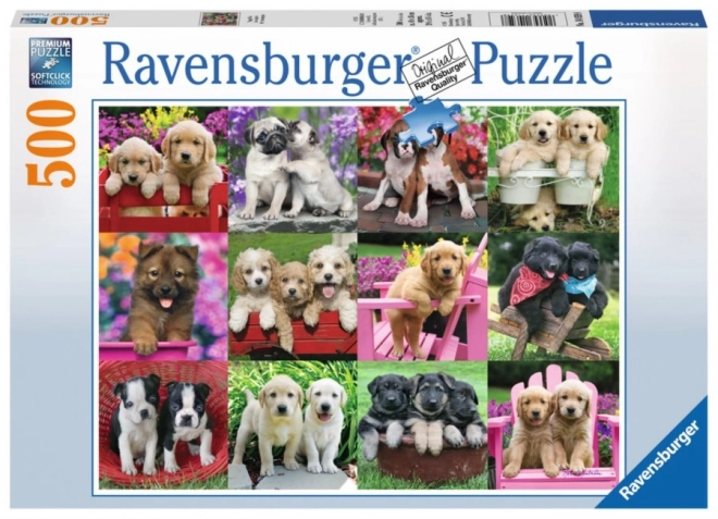 Ravensburger puzzle psí kamarádi 500 dílků