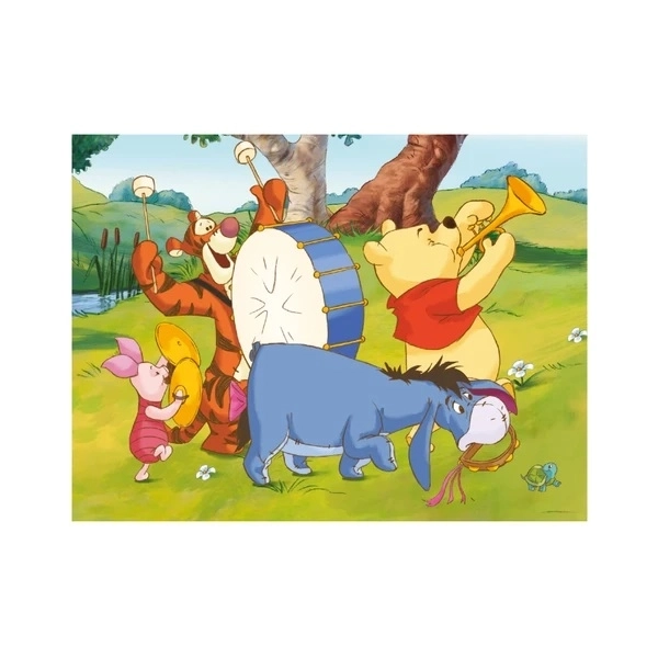 DINO Obrázkové kostky Medvídek Pú, 12 kostek