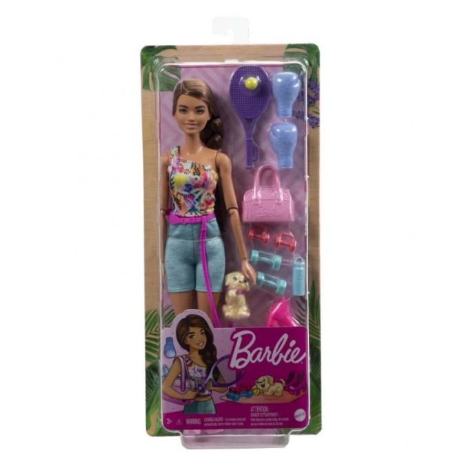 Barbie Wellness panenka - sportovní den HKT91