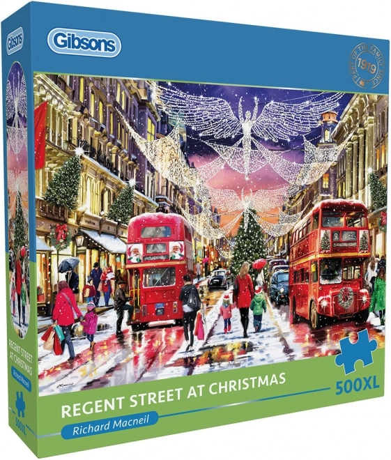GIBSONS Puzzle Vánoční Regent Street XL 500 dílků