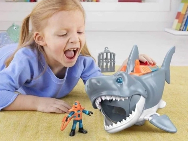 Mega útočný žralok Imaginext s pohyblivou čelistí