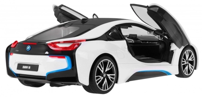 BMW i8 white RASTAR 1:14 model auta na dálkové ovládání + 2,4 GHz dálkové ovládání