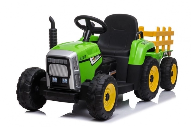 Dětský elektrický traktor se přívěsem