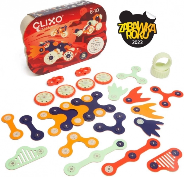 Clixo mars rovers magnetická stavebnice 30 ks
