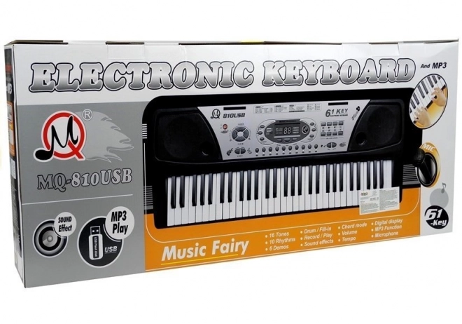 Elektronické klávesy s mikrofonem