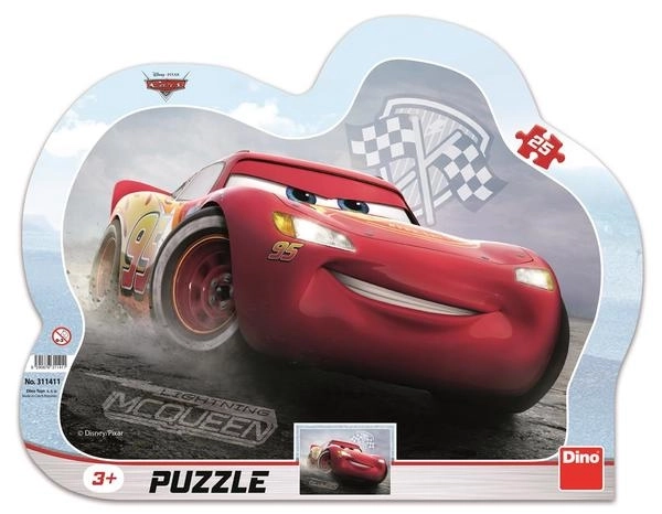 Dino Puzzle Cars 3: Blesk McQueen - 25 dílků