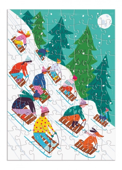 Adventní kalendář s puzzle Galison - 12v1