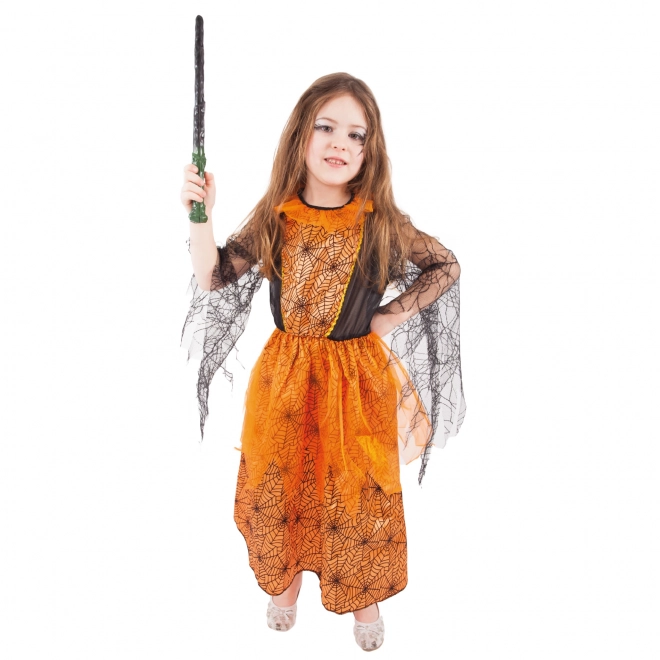 Dětský čarodějnický kostým Pavučinka pro Halloween