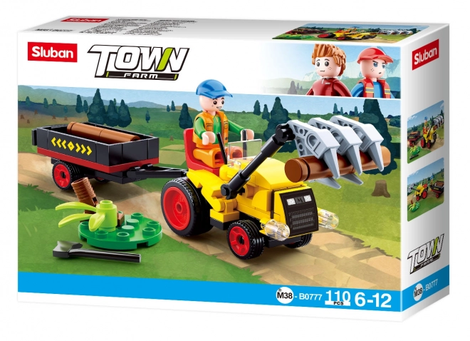 Sluban Town Farma Traktor s přívěsem