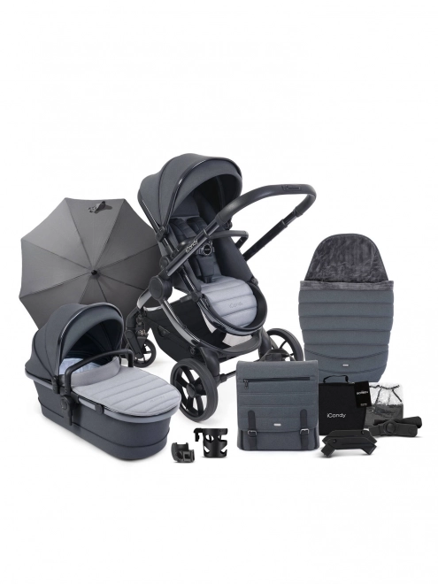 ICandy Peach 7 light grey kočárek - kompletní sada – Lanýže