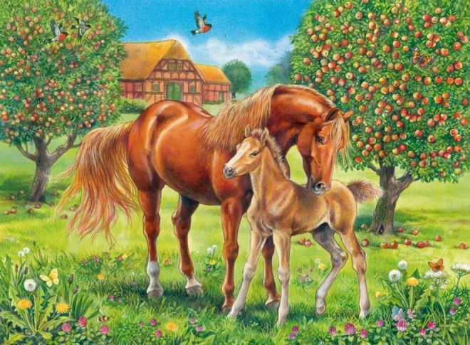 Puzzle Koně na pastvině XXL