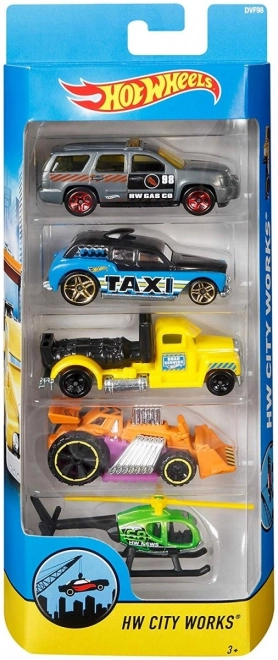 Hot Wheels kolekce pěti angličáků