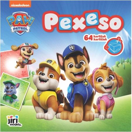 Pexeso v sešitu tlapková patrola 64 karet 21,5 × 21,5 cm