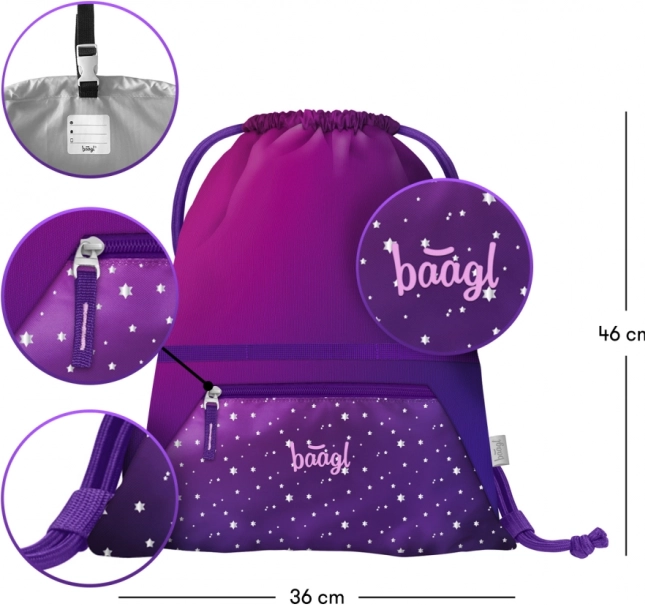 Školní set Koně Srdce: batoh, penál, sáček, zástěra, peněženka
