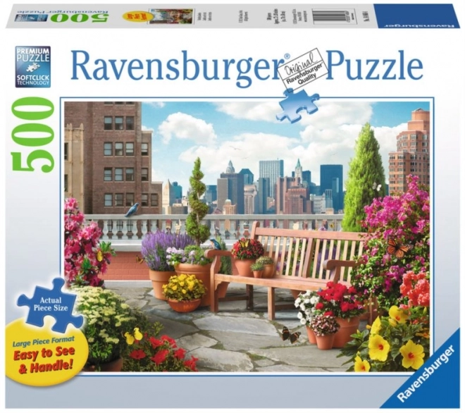 RAVENSBURGER Puzzle Zahrada na střeše XXL 500 dílků