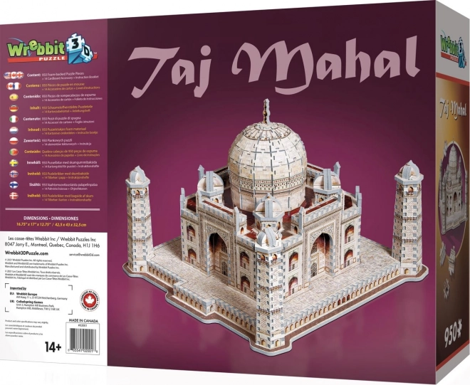 WREBBIT 3D puzzle Taj Mahal 950 dílků